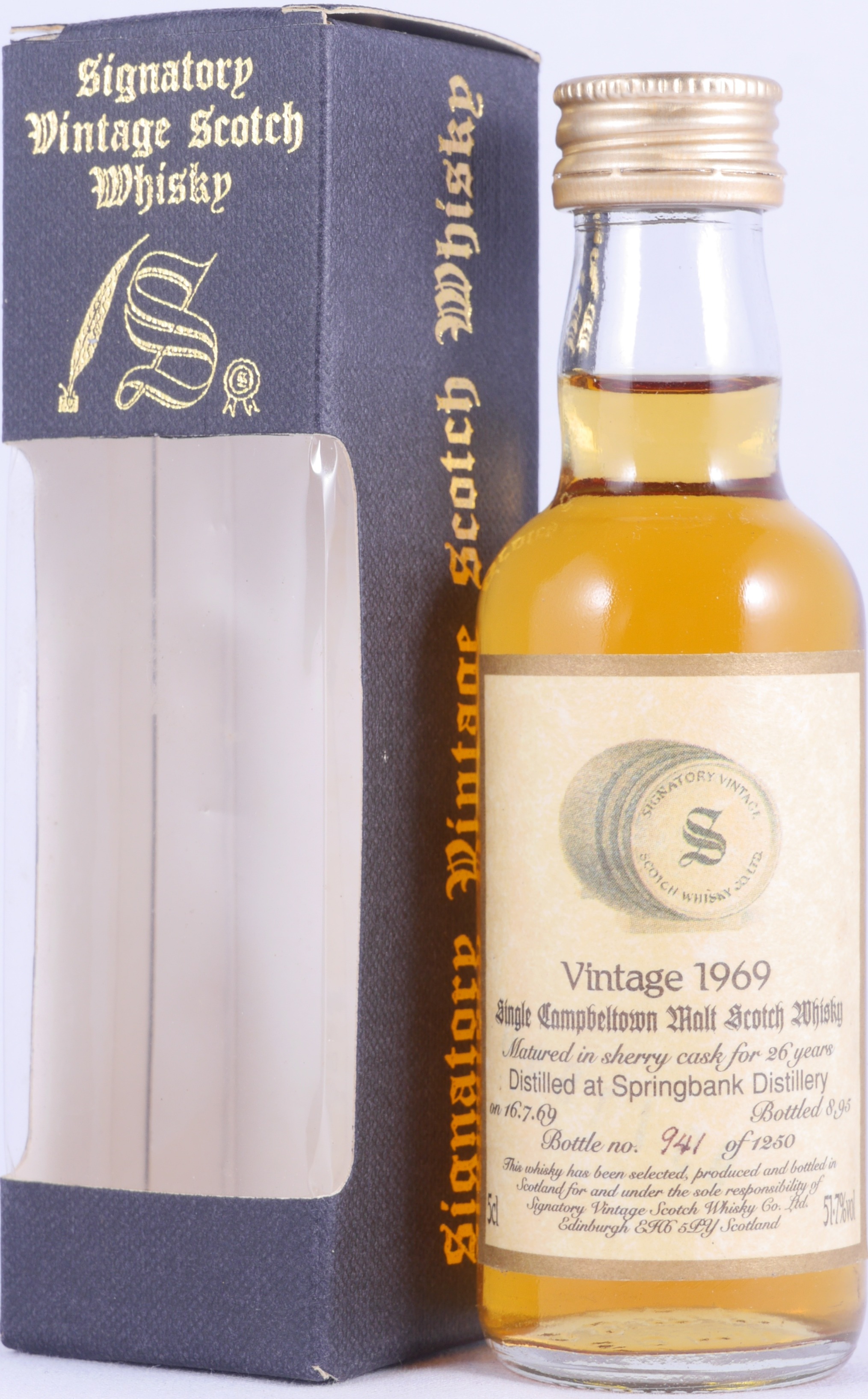 SPRINGBANK 26 ANS 1969 SIGNATORY S.V