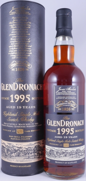 Glendronach 1995 19 Years Pedro Ximenez Sherry Cask Highland Single Malt Scotch Whisky Cask Strength 55,8%