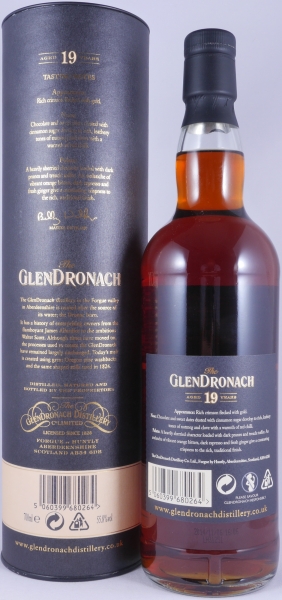 Glendronach 1995 19 Years Pedro Ximenez Sherry Cask Highland Single Malt Scotch Whisky Cask Strength 55,8%