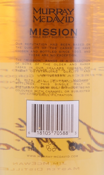 Lagavulin 1979 23 Years 1st Fill American Oak Murray McDavid Mission Edition Selection Number One Islay Single Malt Scotch Whisky 46.0%