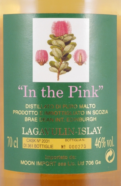 Lagavulin 1988 12 Years Oak Cask No. 2031 In The Pink Moon Collection Islay Single Malt Scotch Whisky 46,0%