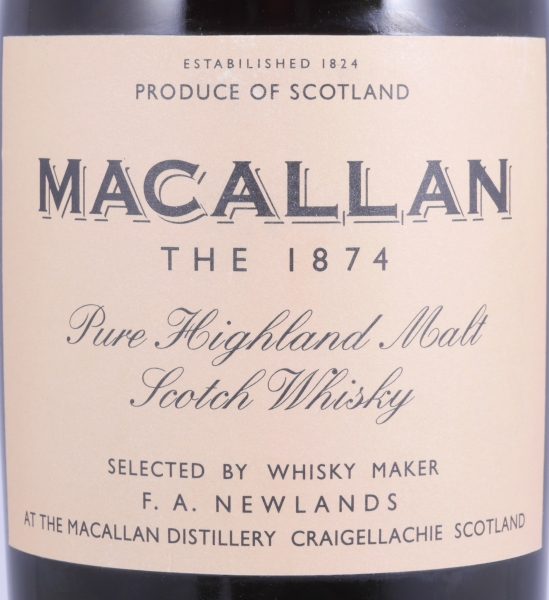 Macallan The 1874 Replica 1st Edition Pure Highland Single Malt Scotch Whisky 45.0%