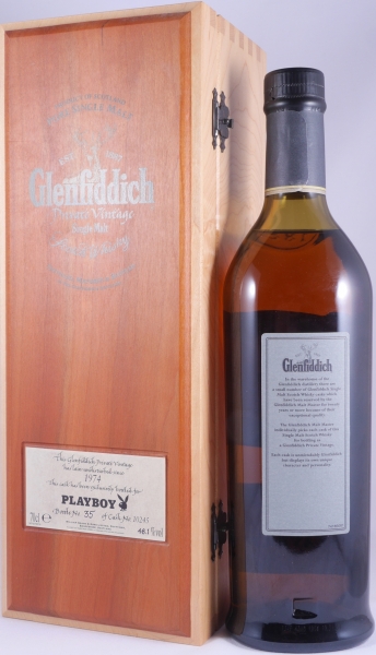 Glenfiddich 1974 31 Years Oak Cask No. 10245 Playboy Selection Speyside Single Malt Scotch Whisky Cask Strength 48,1%