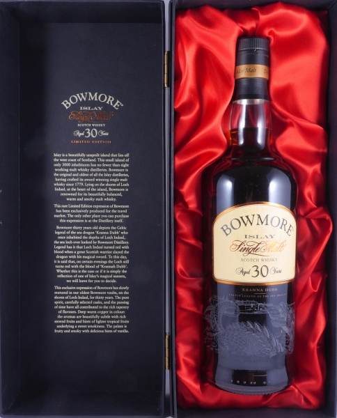 Bowmore 30 Years Kranna Dubh Celtic Legends of the Sea Dragon Limited Edition Islay Single Malt Scotch Whisky 43.0%