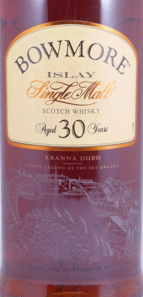 Bowmore 30 Years Kranna Dubh Celtic Legends of the Sea Dragon Limited Edition Islay Single Malt Scotch Whisky 43.0%
