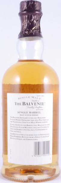 Balvenie 1982 15 Years Oak Cask No. 246 Single Barrel Highland Single Malt Scotch Whisky 50,4%