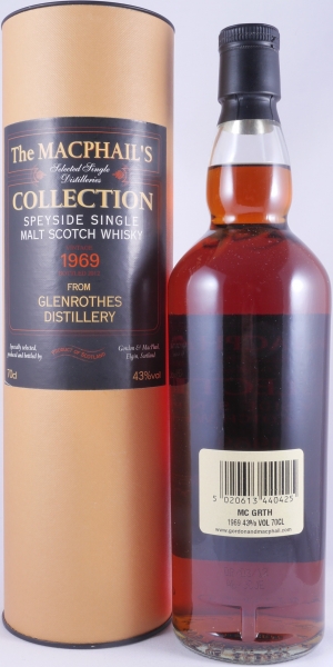 Glenrothes 1969 43 Years Gordon und MacPhail The MacPhails Collection Speyside Single Malt Scotch Whisky 43,0%