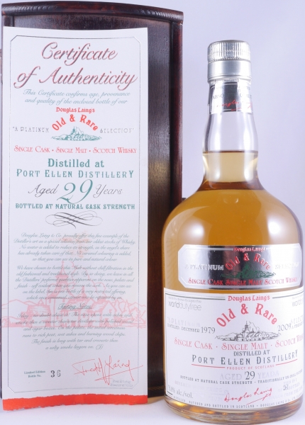 Port Ellen 1979 29 Years Oak Cask Douglas Laing Old and Rare Platinum Edition Single Cask Islay Single Malt Scotch Whisky 53.8%