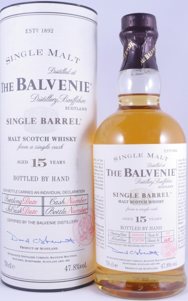 Balvenie 1991 15 Years Oak Cask No. 1117 Single Barrel Highland Single Malt Scotch Whisky 47,8%