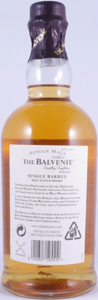 Balvenie 1991 15 Years Oak Cask No. 1114 Single Barrel Highland Single Malt Scotch Whisky 47.8%