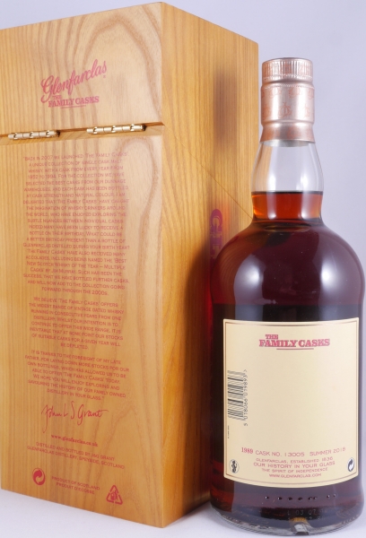 Glenfarclas 1989 29 Years The Family Casks Summer 2018 1st Fill Sherry Butt Cask No. 13005 Highland Single Malt Scotch Whisky 52.3%