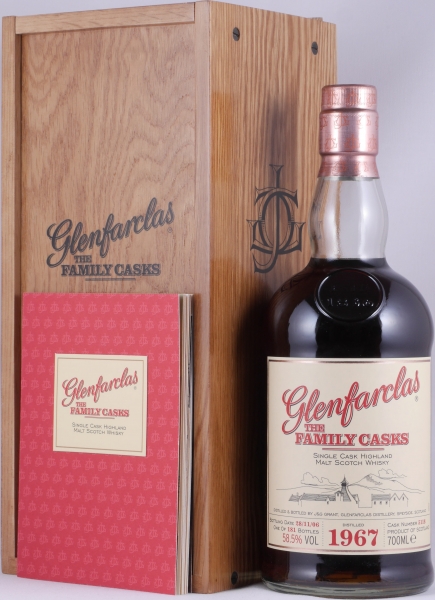 Glenfarclas 1967 39 Years The Family Casks Release 2006 First Fill Sherry Hogshead Cask No. 5118 Highland Single Malt Scotch Whisky 58,5%