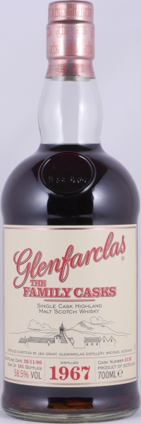 Glenfarclas 1967 39 Years The Family Casks Release 2006 First Fill Sherry Hogshead Cask No. 5118 Highland Single Malt Scotch Whisky 58,5%