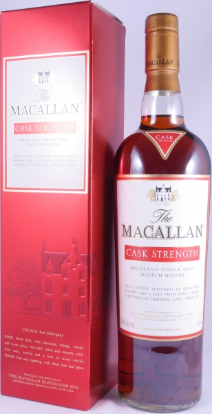 Macallan Cask Strength Sherry Oak Highland Single Malt Scotch Whisky for Dettling and Marmot AG Suisse 58.4%