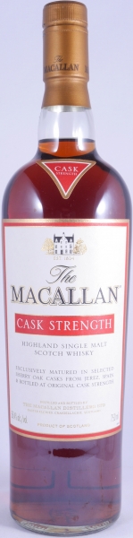 Macallan Cask Strength Sherry Oak Highland Single Malt Scotch Whisky for Dettling and Marmot AG Suisse 58.4%