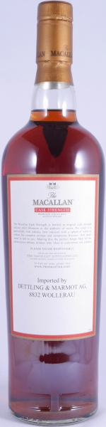 Macallan Cask Strength Sherry Oak Highland Single Malt Scotch Whisky for Dettling and Marmot AG Suisse 58.4%