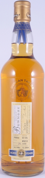 Bowmore 1982 22 Years Oak Cask No. 85012 Duncan Taylor Cask Strength Rare Auld Edition Islay Single Malt Scotch Whisky 57,5%