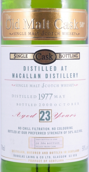 Macallan 1977 23 Years Oak Cask Douglas Laing Old Malt Cask Single Cask Bottling Highland Single Malt Scotch Whisky 50,0%