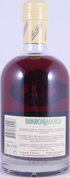 Bruichladdich 1986 20 Years Sherry Butt Cask No. 2 Special Exclusive Islay Single Malt Scotch Whisky 54.9%