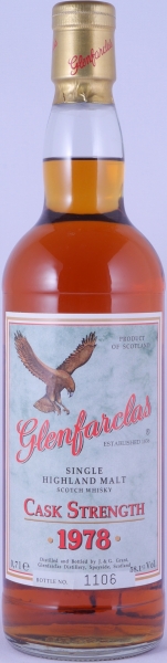 Glenfarclas 1978 20 Years Sherry Casks The Spirit of Independence Eagle Label Highland Single Malt Scotch Whisky Cask Strength 58,1%