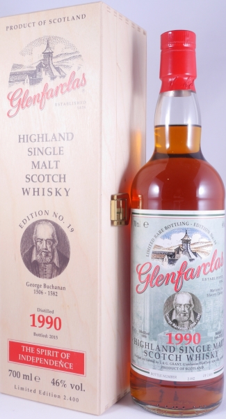 Glenfarclas 1990 24 Years Oloroso Sherry Casks No. 6443, 9251, 10423-27 Edition No. 19 George Buchanan Highland Single Malt Scotch Whisky 46,0%