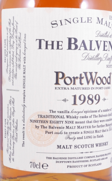 Balvenie 1989 14 Years Port Wood Limited Release Highland Single Malt Scotch Whisky 40,0%