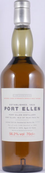 Port Ellen 1978 25 Years 4th Annual Release Limited 2004 Edition Islay Single Malt Scotch Whisky 56.2%