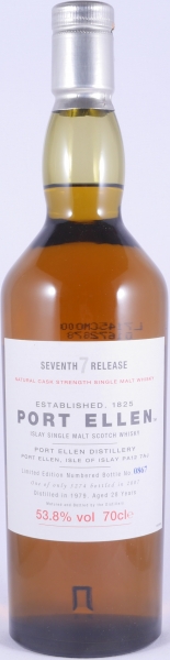 Port Ellen 1979 28 Years 7th Annual Release 2007 Limited Edition Islay Single Malt Scotch Whisky Cask Strength 53.8%