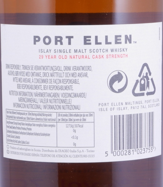 Port Ellen 1978 29 Years 8th Annual Release 2008 Limited Edition Islay Single Malt Scotch Whisky Cask Strength 55.3%