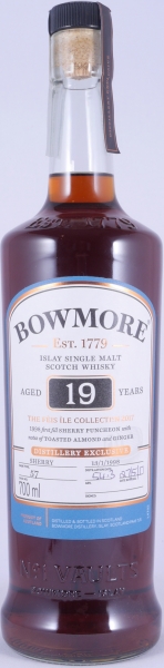 Bowmore 1998 First 19 Years 1st Fill Oloroso Sherry Puncheon Cask No. 57 Feis Ile 2017 Limited Edition Islay Single Malt Scotch Whisky 54.3%