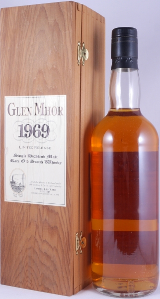 Glen Mhor 1969 25 Years Oak Cask No. 1969 1407/1409 Campbell & Clark Limited Release Rare Old Highland Single Malt Scotch Whisky 45.0%