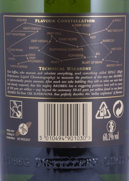 Ardbeg Supernova 2010 (SN2010) 2nd Limited Release Islay Single Malt Scotch Whisky Cask Strength 60,1%