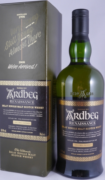 Ardbeg 1998-2008 Renaissance 4th Release Committee Approved Islay Single Malt Scotch Whisky Cask Strength 55,9%