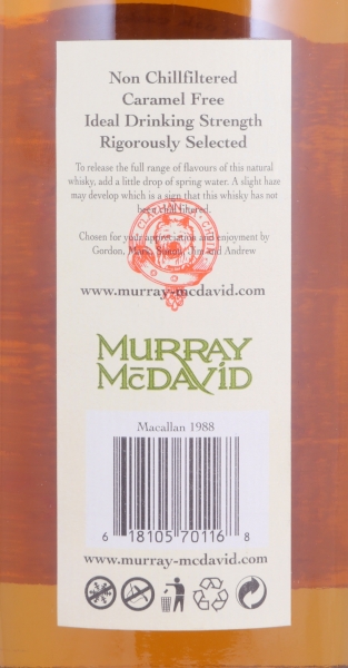 Macallan 1988 16 Years Bourbon / Port Cask No. W0411 Maverick Murray McDavid Highland Single Malt Scotch Whisky 46.0%