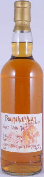 Bunnahabhain 1980 31 Years Bourbon Cask Signatory Vintage Selection Professor Walter Schobert Islay Single Malt Scotch Whisky 54,1%