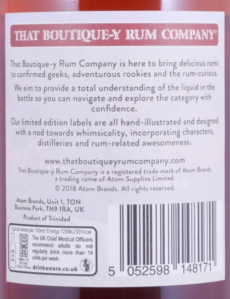 Caroni 1998 20 Years Batch 1 That Boutique-Y Rum Company Traditional Column Trinidad Rum 53.7%