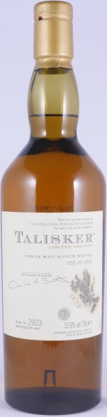 Talisker Distillery Only 2007 Limited Edition Special Vatting Isle of Skye Single Malt Scotch Whisky Cask Strength 53.9%