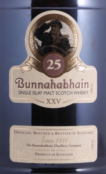 Bunnahabhain XXV 25 Years Release 2006 Limited Edition Islay Single Malt Scotch Whisky 43.0%