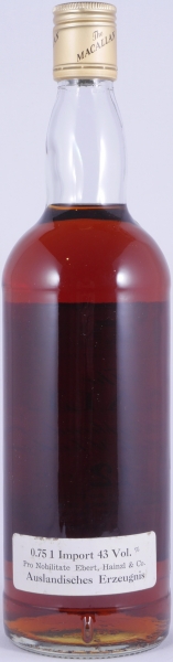 Macallan 12 Years Sherry Wood Highland Single Malt Scotch Whisky 43.0% for Pro Nobilitate Ebert, Hainzl and Co.