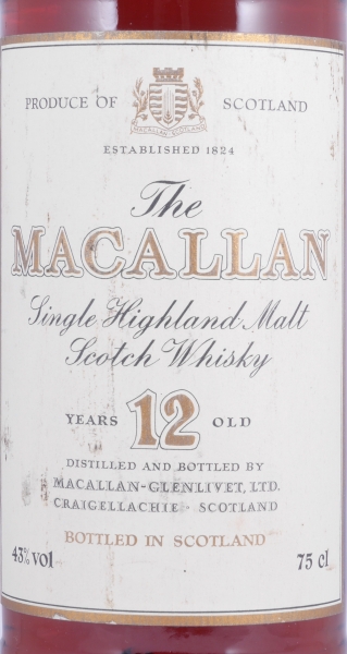 Macallan 12 Years Sherry Wood Highland Single Malt Scotch Whisky 43.0% for Pro Nobilitate Ebert, Hainzl and Co.