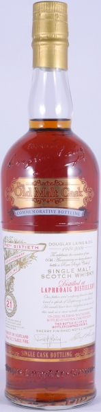 Laphroaig 1988 21 Years Old Malt Cask 60th Anniversary Commemorative Islay Single Malt Scotch Whisky 52,1%