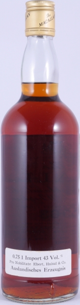 Macallan 1963 18 Years Sherry Wood Special Selection Highland Single Malt Scotch Whisky 43.0%