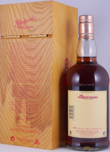 Glenfarclas 1989 28 Years The Family Casks Winter 2018 1st Fill Sherry Butt Cask No. 13010 Highland Single Malt Scotch Whisky 51.4%