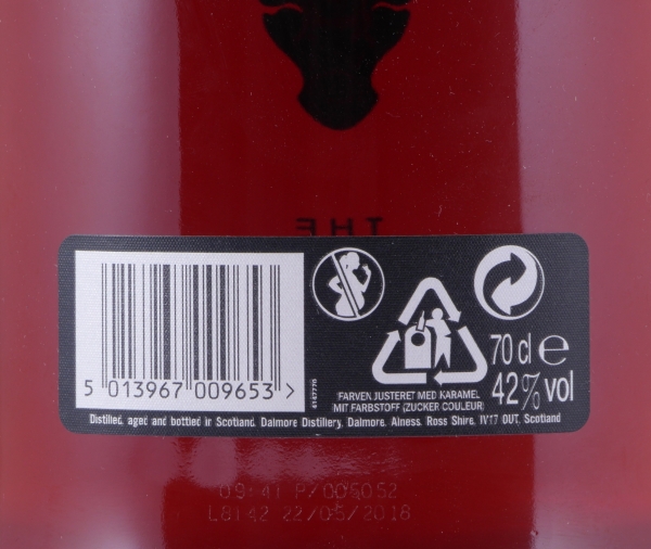Dalmore 25 Years Limited Edition Highland Single Malt Scotch Whisky 42,0%