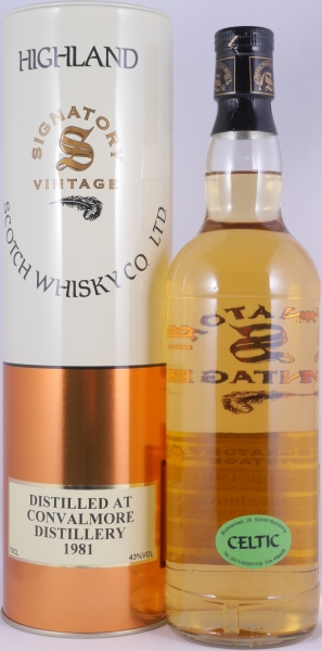Convalmore 1981 22 Years Oak Cask No. 89/604/91 Signatory Vintage Highland Single Malt Scotch Whisky 43,0%