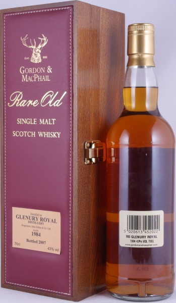 Glenury Royal 1984 23 Years Oak Cask Gordon and MacPhail Rare Old Highland Single Malt Scotch Whisky 43.0%