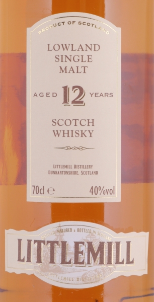 Littlemill 1992 12 Years Oak Casks Lowland Single Malt Scotch Whisky 40.0%