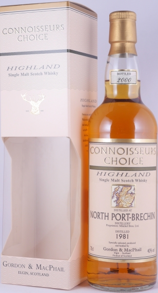 North Port-Brechin 1981 19 Years Gordon und MacPhail Connoisseurs Choice Highland Single Malt Scotch Whisky 40,0%