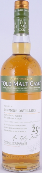 Bowmore 1983 25 Years Refill Hogshead Cask No. DL 4189 Douglas Laing OMC Islay Single Malt Scotch Whisky 50,0%