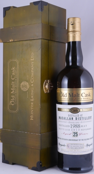 Macallan 1988 25 Years Refill Hogshead Old Malt Cask 15th Anniversary Highland Single Malt Scotch Whisky 51.4%